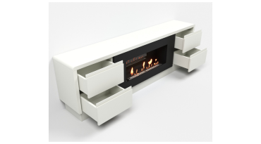 Тумба с биокамином Firelight BFP/P-1700 lux белая