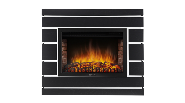 Портал Firelight Moderno 25 шпон чёрный дуб