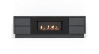 Тумба с биокамином Firelight BFP/P-1700 lux графит